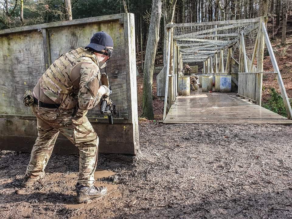 PaintballDevon's tweet photo. Looking forward to today's Airsoft game. Hopefully the strong winds won't get in the way! 
Photo credit: Billy Squire from a game last month.
#airsoft #walkonsunday #airsofter #repost #skirmishdevon #airsoftexeter #hobbies https://t.co/lBh7QhguMj