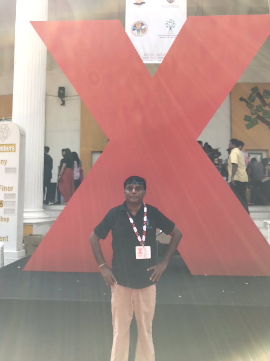 #TEDxChennai  fantastic Kudos to organizers n volunteers Thnx #gofloaters for letting me know