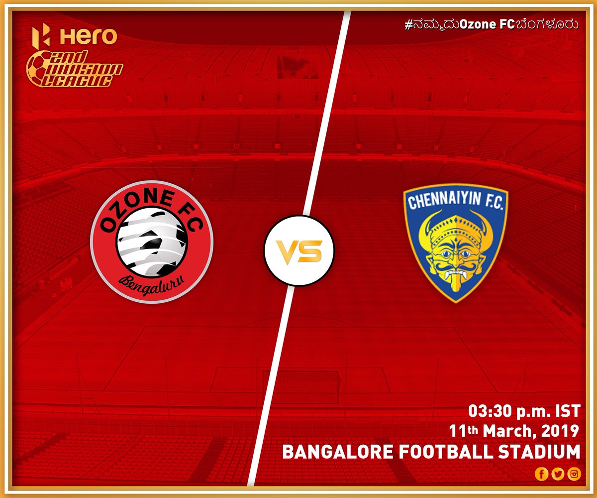 fc_ozone's tweet photo. We play @chennaiyinfc (R) in the I league 2nd division tomorrow ๐ชโฝ Let's go reds๐ด
#nammaduofcb #ozonefc #heroileague #2nddivision #indianfootball #chennai #bangalore #india https://t.co/GEr0duI9kx