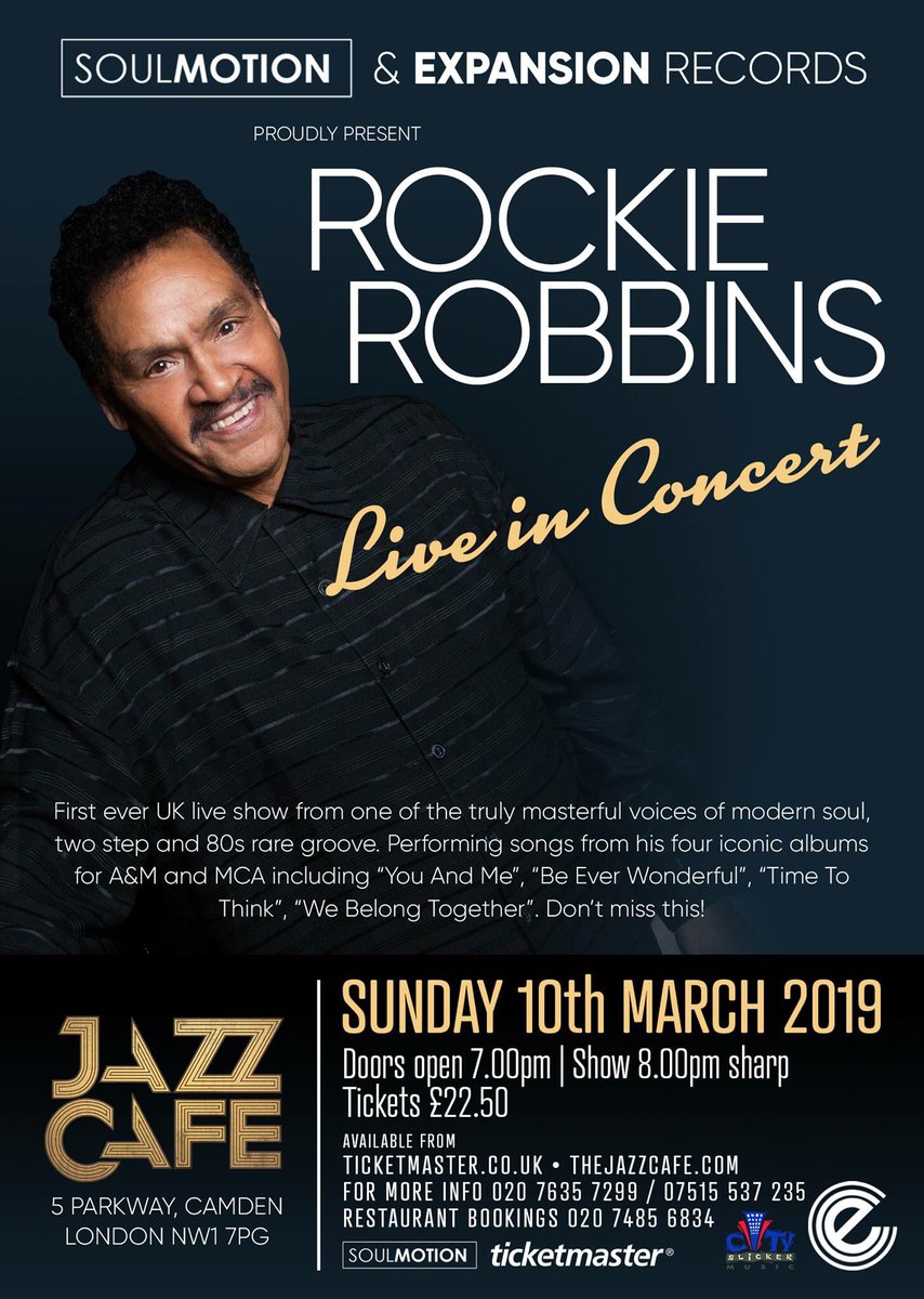 MrEastender's tweet photo. Have you got   your tickets yet ....

Rockie Robbins has arrived safe and sound in the UK  🇬🇧 and is sounding really great at rehearsal 

Sunday 10th March@ the Jazz Cafe London, 

There's still a few tickets left at: https://t.co/DBiSh4gAVD https://t.co/VMSWKtMUJ0