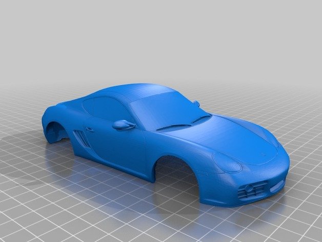 stunner2211's tweet photo. Rockracer  published a remix of my #Porsche Cayman S on #thingiverse. 
Now you can print your favourite RC Body!
https://t.co/TjmyWZYhXU https://t.co/qD2CS9C2Iz