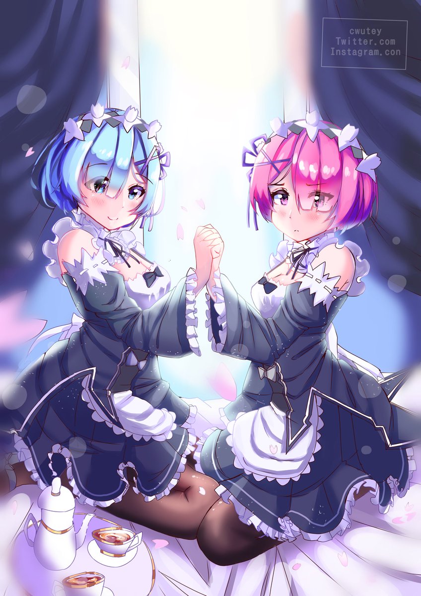 Cwutey Fanart Of Rem And Ram From Re Zero They Re Such Cuties Cwutey Fanart Of Rem And Ram From Re Zero They Re Such Cuties