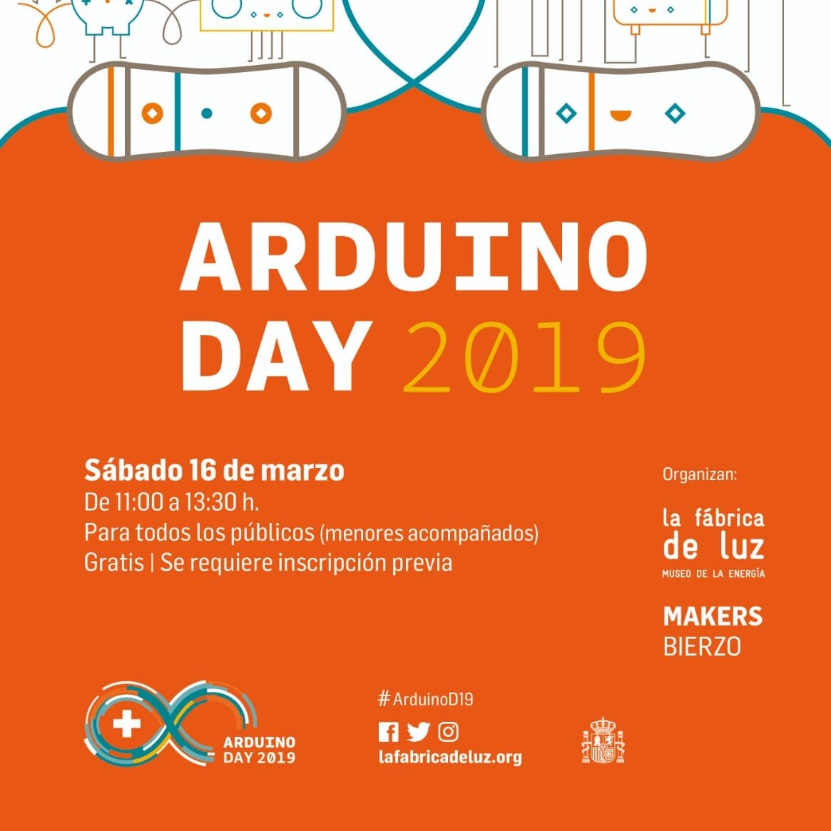 MakersBierzo's tweet image. Nuestra primera actividad en el #Bierzo como asociación ya formada!! Estamos dentro del evento mundial del #ArduinoDay2019 #Maker