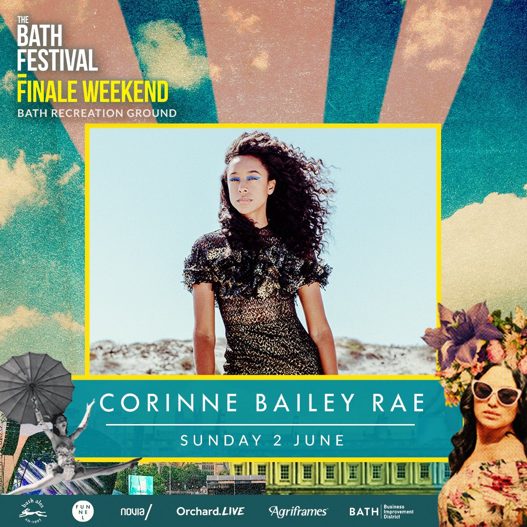 TBFFinale's tweet photo. The first artist to join headliner @vanmorrison on Sunday 2 June is @CorinneBRae! Grab your tickets NOW to kick off your summer in the best way possible! https://t.co/JyKcQVuNeI #music #festival #TBFFinale #bathrec https://t.co/ZiWoAYlvWR