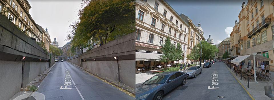 #CsütörtökiMúltidézés #tbt #google #StreetView Nem is volt olyan rég, de már mégis a múlt. Biztos mindenki emlékszik még a Ferenciek terét átszelő autós aluljáróra, amelynek egyik be- és kijárata épp a könyvtár előtt volt, de mára már ennek nyoma sem látszik.  <a href="/GoogleStreetV/">GoogleStreetView</a>