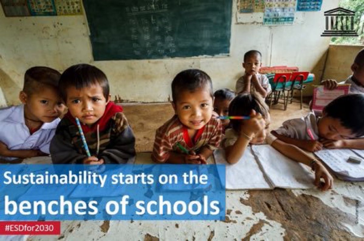 BotswanaSETU's tweet photo. #Sustainability starts on the benches of #schools! #Children speak up:  https://t.co/hjsd341yER #ESDfor2030 #GreenCitizens https://t.co/xjdmL2FNtK