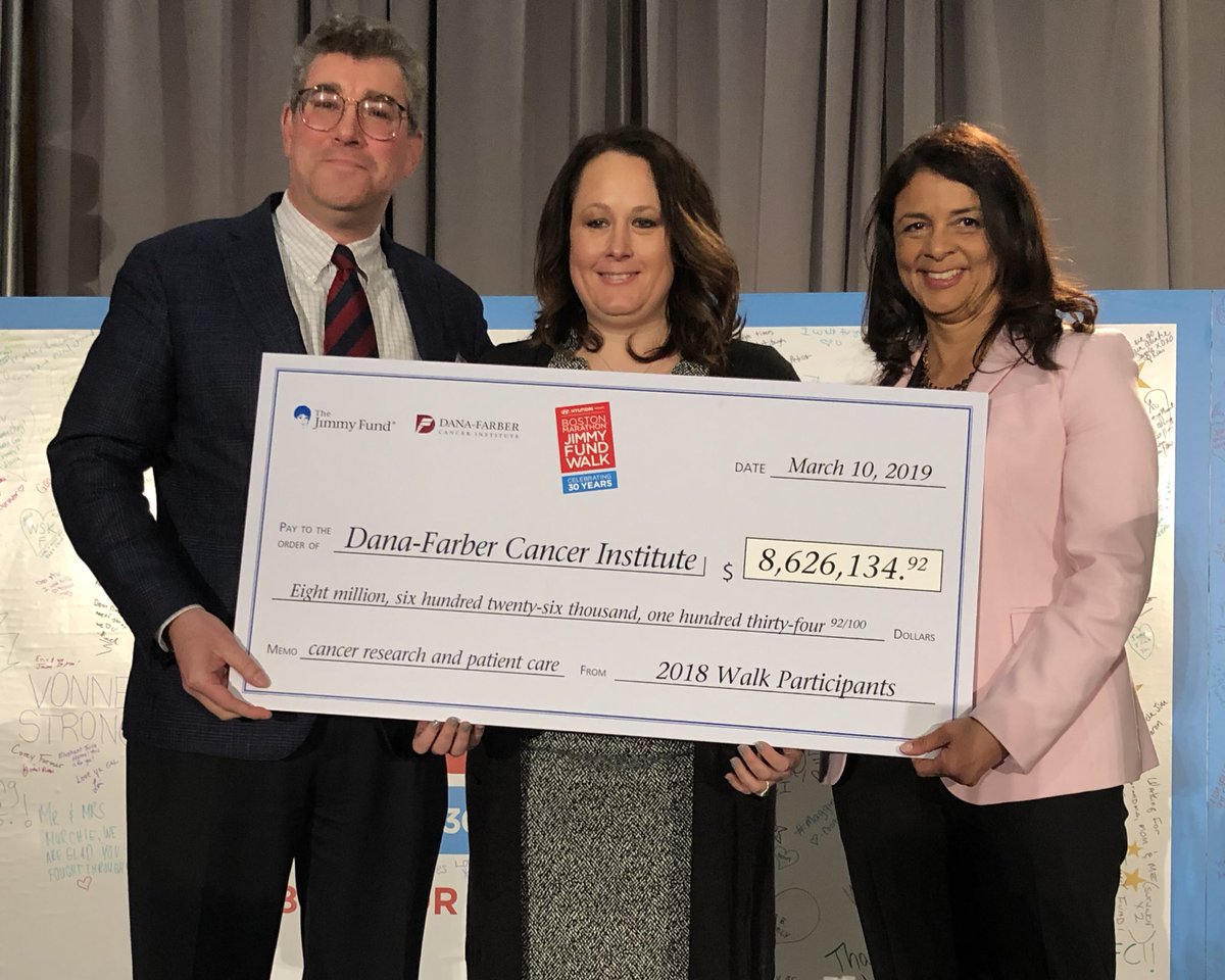 And there is is! 8.6 million raised at last year’s <a href="/bostonmarathon/">Boston Marathon</a> <a href="/TheJimmyFund/">The Jimmy Fund</a> walk. The single highest grossing, single day walk in the country! Proud to be part of it and this glorious city! <a href="/NBC10Boston/">NBC10 Boston</a> #boston #jimmyfundwalk <a href="/BAA/">Boston Athletic Association</a>