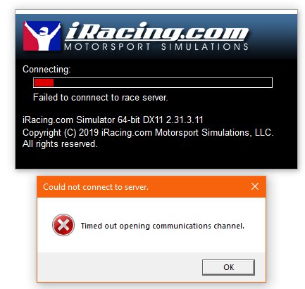 notechdrama's tweet photo. @iRacing you racing servers are failing... and I need to farm SFR!!!!! 🤬 https://t.co/HHBJSmPFV8