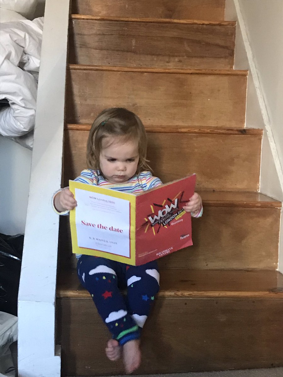 beccajberger's tweet photo. Fantastic weekend at #WOWLDN - feeling inspired and optimistic! Even the smallest feminist in my house is feelin it @WOWtweetUK https://t.co/3OWS54osyr
