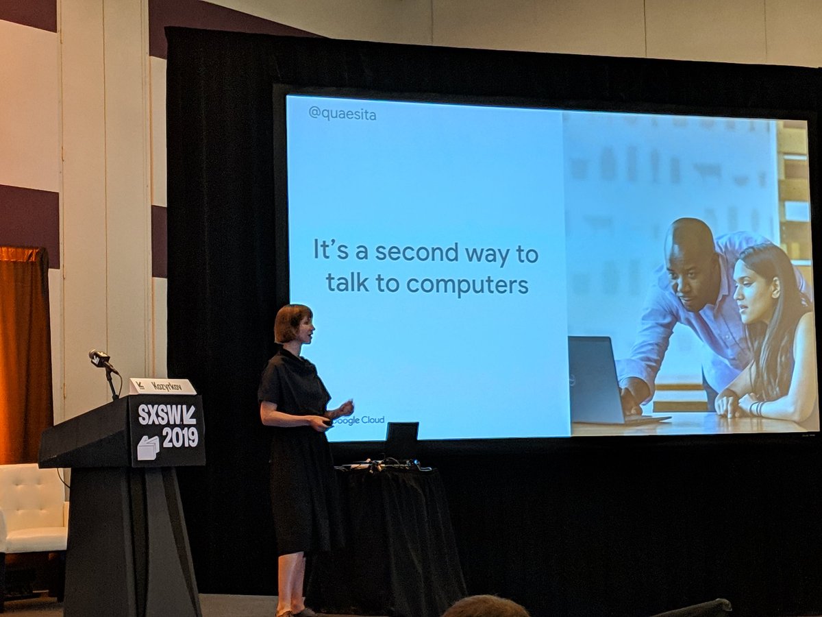 montyhamilton's tweet photo. Google's Cassie Kozyrkov says Al is like medicine "It can be a life-changer to those who need it, but everyone else should know better than to snack on it out of boredom" @quaesita #google #ai #SXSW https://t.co/fHidjUuOph
