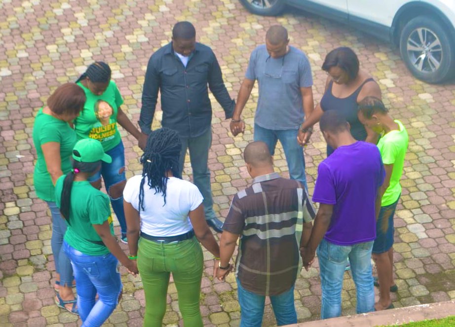 JulietHolness's tweet photo. Prayer binds teams together and Teamwork makes great things happen, so that Jamaica may, under God, increase in beauty fellowship and prosperity.
#Prosperity
#Prayingteam
#JAH2019 https://t.co/BAMxcZnlbu