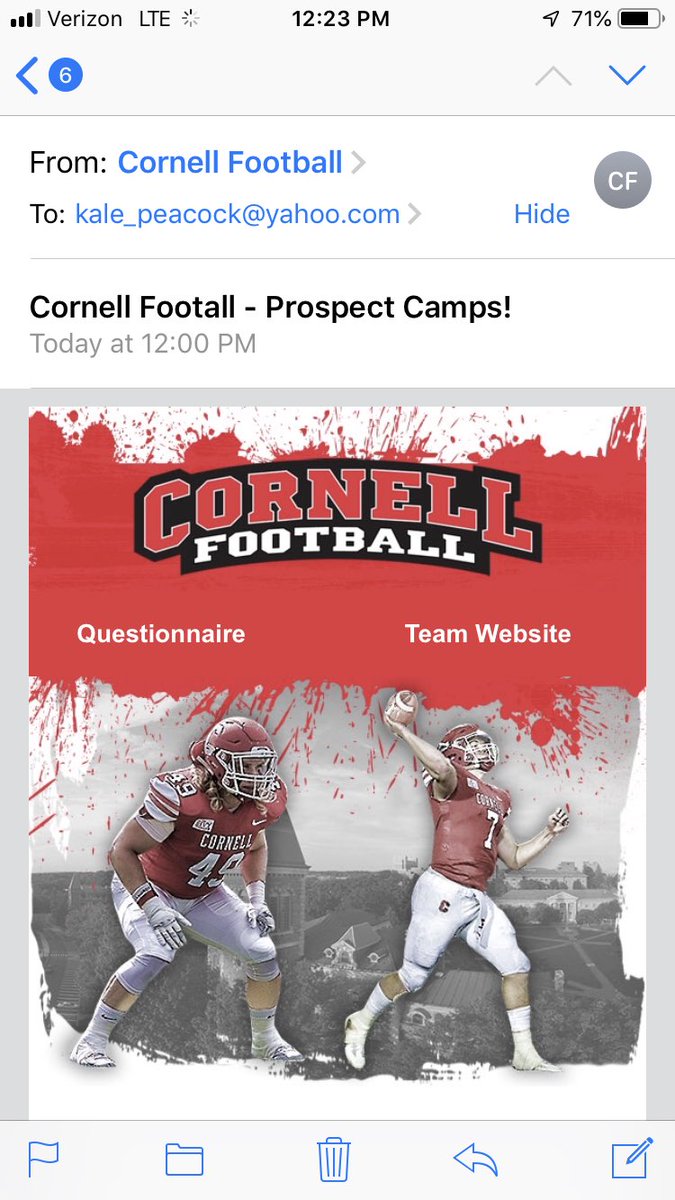 peacockkale1's tweet photo. Thanks to @CUejhenderson and @BigRed_Football for the invite, looking forward to seeing Big Red football!! https://t.co/JijGkq9ddK
