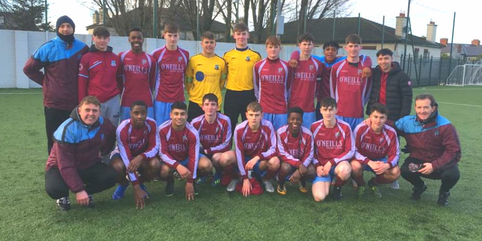 MervueUnitedAFC's tweet image. Well done to our U-18 squad through to @FAIreland Youth Cup semi-final after penalty shootout win in Dublin this afternoon. Well done @NearyOllie @DamienBrennan7