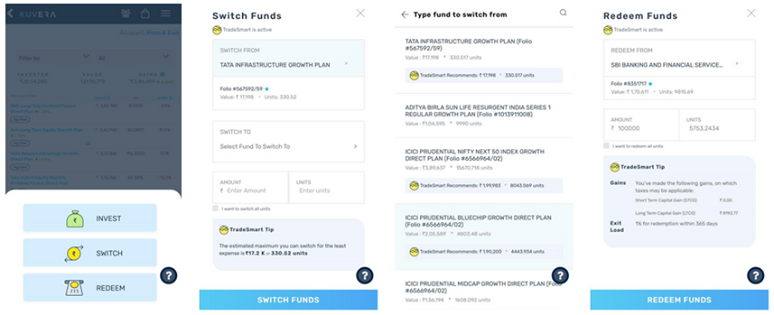 Kuvera_In's tweet photo. #FeatureShowcase TradeSmart High Short Term Capital Gains (STCG) taxes can make a dent when you switch or redeem a fund. With TradeSmart, see what amount you can safely switch or redeem, with the lowest capital gains tax implications.
https://t.co/S4tknDw7lD https://t.co/PWQdr0Z0M1