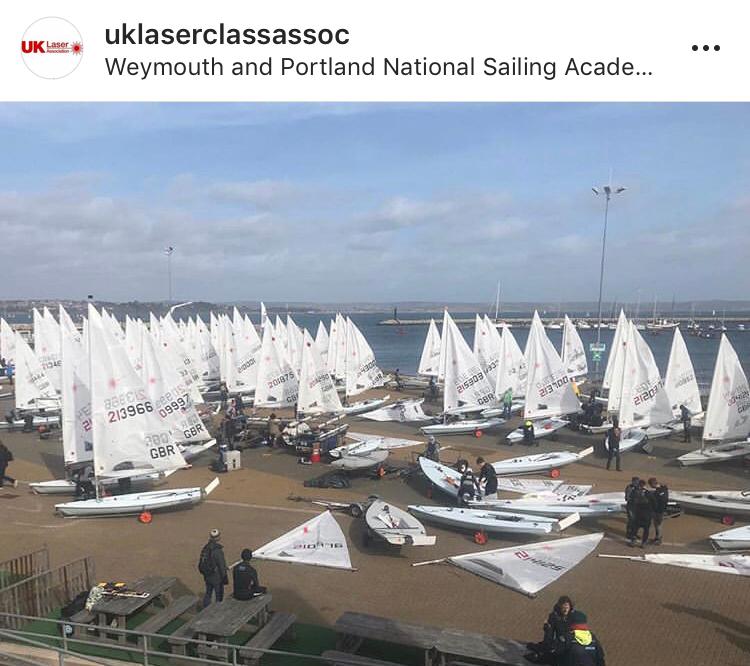FinlayTulett's tweet photo. After a very windy day of sailing at Weymouth I got 3 good results finishing in 28th overall and first Scottish sailor! 
Unfortunately because of the wind forecast the racing was abondoned for the second day. https://t.co/oPDBgcgfrf