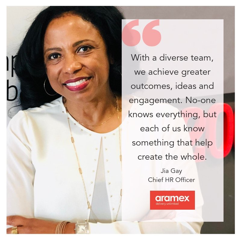 womenatworkme's tweet photo. Jia Gay, Chief HR Officer @aramex talks to #mumsatworkme about how diversity is valued. "With a diverse team, we achieve greater outcomes, ideas and engagement. No-one knows everything, but each of us know something that help create the whole." #DiversityandInclusion https://t.co/fV213yLuua