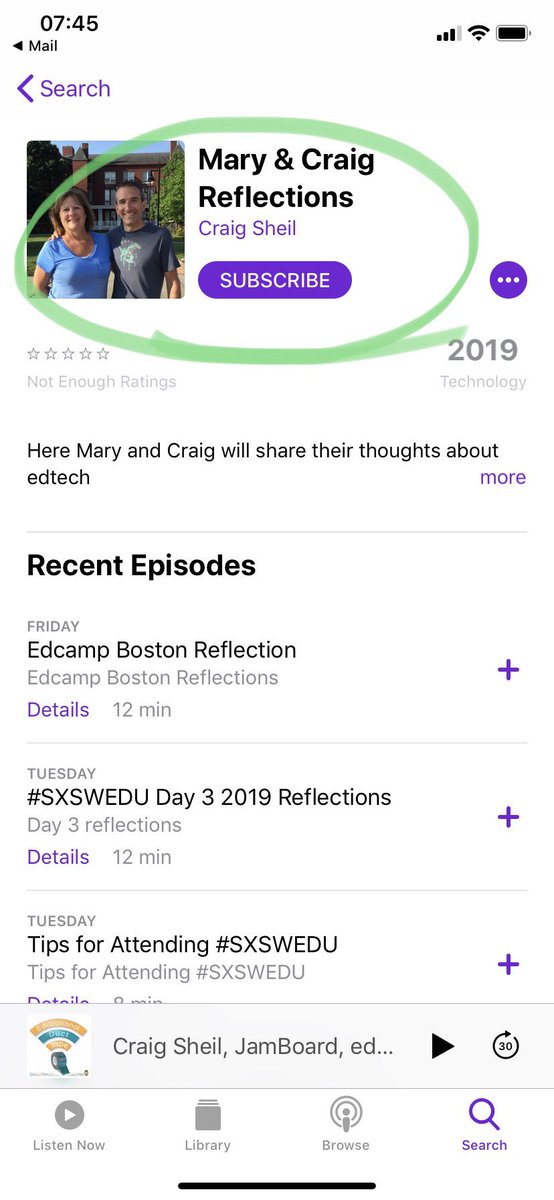 csheil's tweet image. And now our podcast has become more real - email this morning indicating that you can find @mmarotta and I on apple podcast (and google podcast) #AlwaysLearningAndSharing #gafefsu