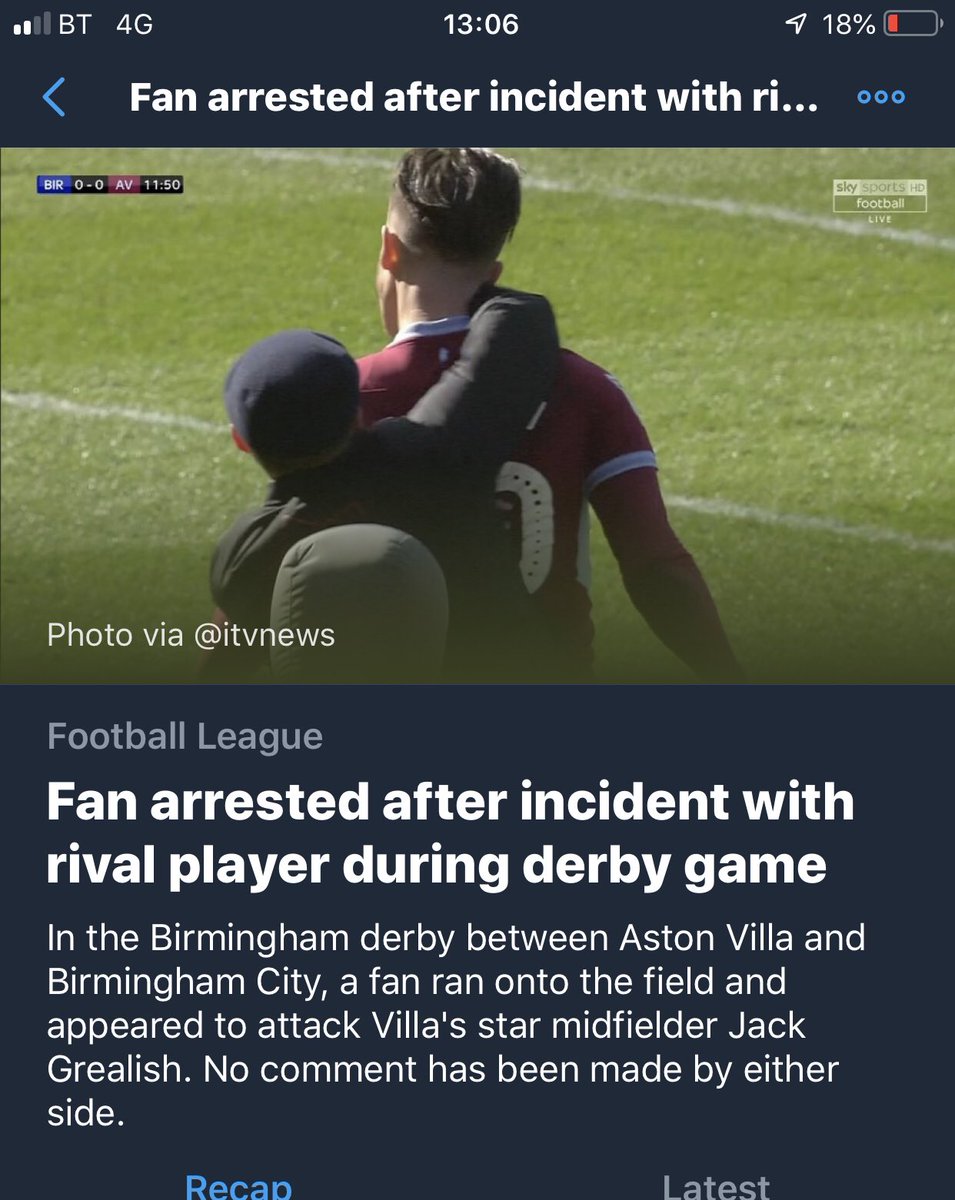 bcfcdazzler's tweet photo. As a former employee of the club I cannot express how saddened I am by this event. What a cowardly act to run on and hit someone from behind. It’s bad enough having a points deduction hanging over @BCFC for #ffp and now @EFL have another issue to deal with. https://t.co/GWitSFjZ1b