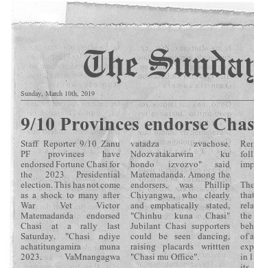 DirectorCamilla's tweet photo. Breaking News! 9/10 Zanu PF provinces endorse Chasi. @vanhuva @zim_boss @BossLady @TichRay  @Hannah61804866 @thulabhechulude @TalithaGudo  @Patienc21540920 @ElaJemapel @shepherd_yuda @cazawaty @aubtery @tbasvi @Saul43779923 @MamoyoT @KristenMuwani @LynNemudonhi @CossyTerry https://t.co/VQnAAnxBKV