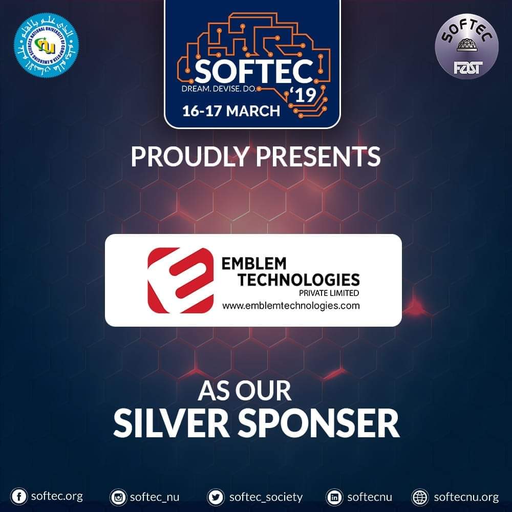 softecfast's tweet photo. Time for us to announce Emblem Technologies as our first silver sponsor for the event!
Emblem Technologies is a multinational development studio which creates games and apps over multiple platforms.
#SOFTEC2019 #DreamDeviseDo #ITExtravaganza #EmblemTechnologies #SilverSponsor https://t.co/LhDNZtu2Tv