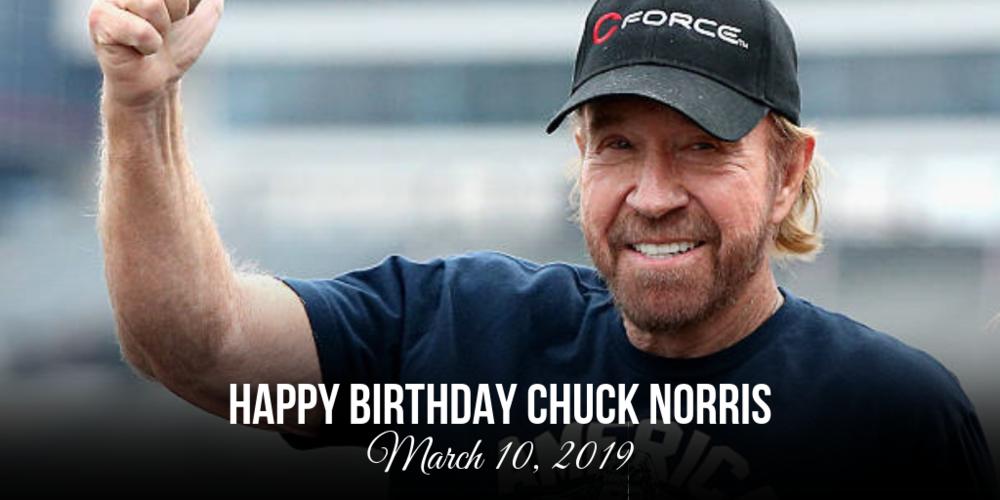 Happy birthday Chuck Norris! 