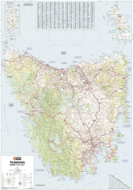 Printable Map Of Tasmania Maptrove On Twitter: "Buy A Supersize Wall Map Of Tasmania In 40.5 X 57.5  Inches At Maptrove Online Store. Map Features Terrain Topography And  Political Details To Make It An Ideal Piece