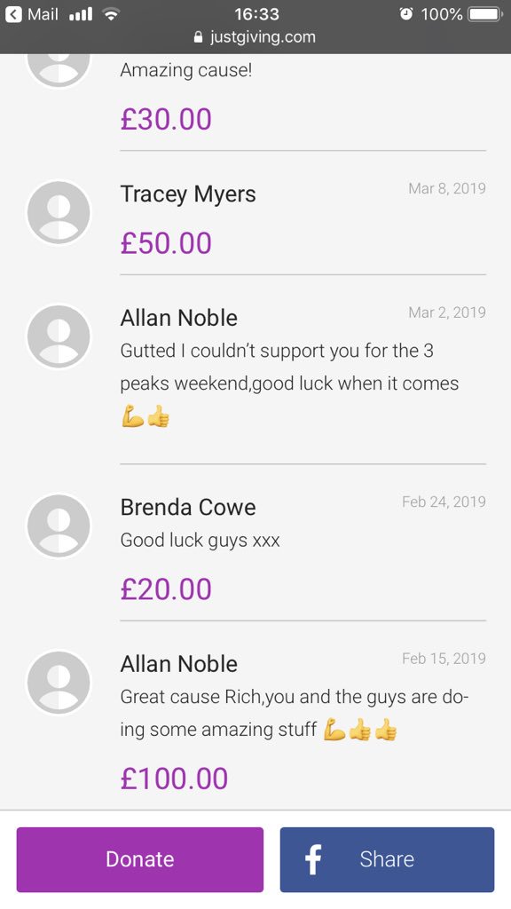 Wow, just catching up with all the wonderful donations from over the weekend for <a href="/FrontlineChild/">Frontline Children</a>. I’m overwhelmed by your generosity.
Thank you (Rich)

<a href="/Noble67Allan/">Allan Noble</a> <a href="/Flowerbomb999/">Flowerbomb999</a> <a href="/ksully14/">ksully</a> <a href="/BarbaraLoftus9/">Barbara Loftus</a> <a href="/TinaAnton10/">Tina Anton</a> to name a few 🙏

🏔🏔🏔🇬🇧 five day count down