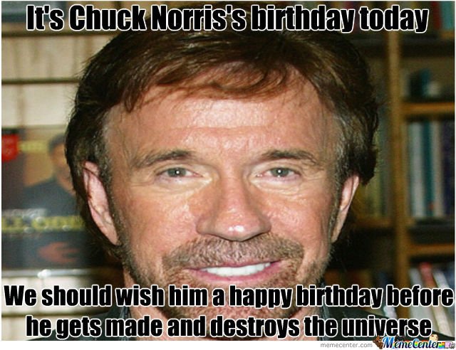Happy birthday to the living legend Chuck Norris 