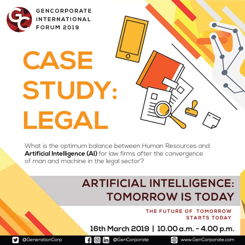 gencorporate_'s tweet photo. Join #GIF2019 as we seek to identify the factors that affect the limit of convergence between man and machine in the legal world, their significance &amp; how future lawyers can distinguish themselves in the course of the fourth industrial revolution.

Link: https://t.co/J4GHbBOytY https://t.co/NisNyPGDFC