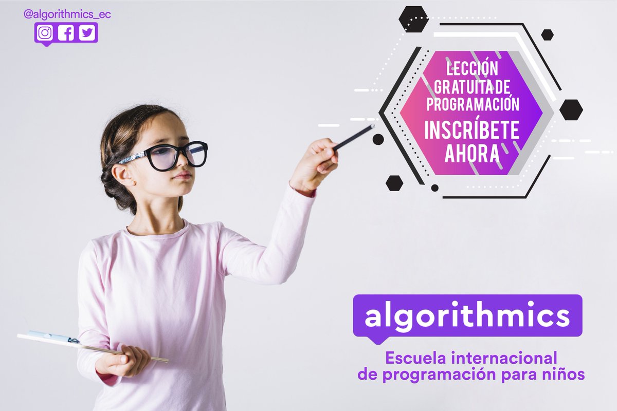 algorithmics_ec's tweet image. La programación enfocada en lo visual ayuda a desarrollar la imaginación en los niños, les enseña habilidades para resolver problemas y les permite encontrar las soluciones a través de los juegos.
Inscríbete a la clase demostrativa gratis!
#programación #educación #hijos