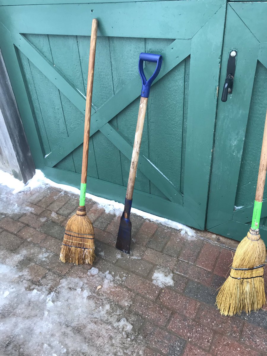 bronwynnewilton's tweet photo. And while the horses are warm and dry in the barn, the humans try to dig trenches out of the ice to keep them that way. #barnfun #needsomesunshine #horsesbetterbegrateful https://t.co/9Z6TnxWxEv
