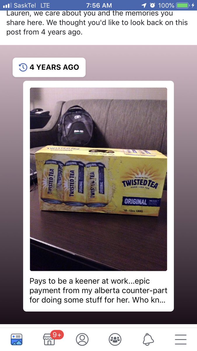 SeCanLauren's tweet image. Hey @CANTERRAcolette chk out my Facebook memory! Ahhh the glory days in bulk seed Viterra/CPS! Hope my new G-Mac’s coworkers realize what fuels my motivation 😂 #BleedPedigreed #SeedNerds