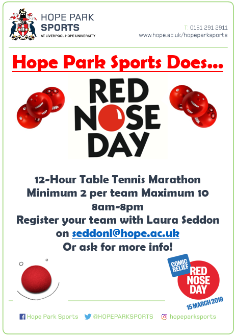 HOPEPARKSPORTS's tweet photo. We have been busy today decorating for Red Nose Day !!

If you want to be part of the day drop Laura Seddon an email on seddonl@hope.ac.uk 🤩

@LiverpoolHopeUK @comicrelief https://t.co/YUSJt2Bgot