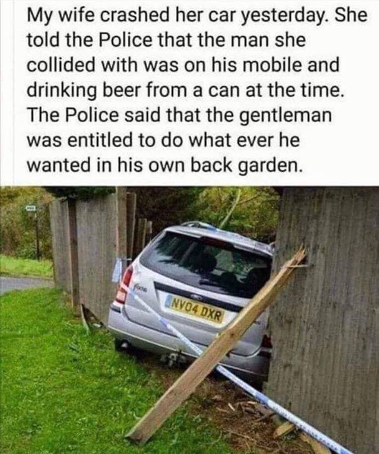 My car was yesterday