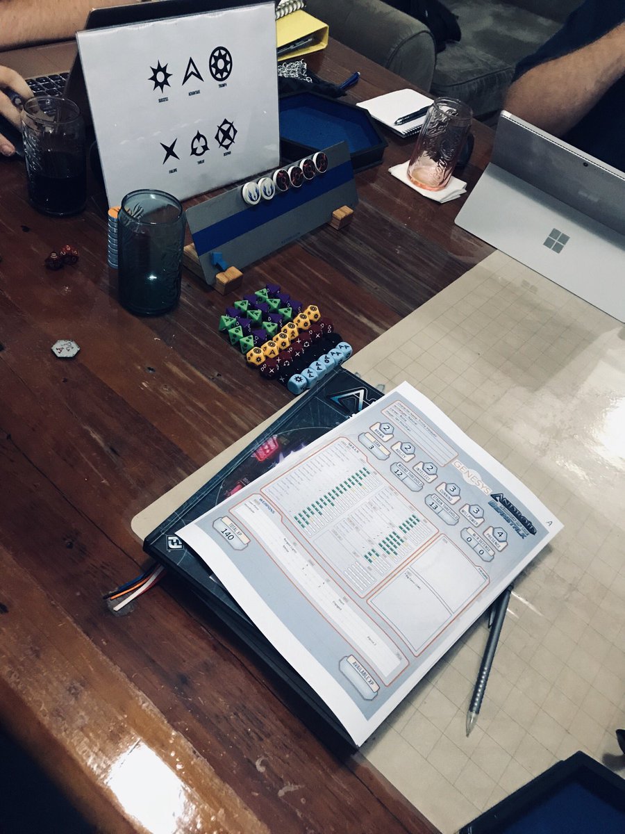 dicepoolpodcast's tweet photo. Sunday night means the first session of GM Huzzโs ANDROID: Shadow of the Beanstalk campaign. Got to use our Zones Rules as we tried to take out an opposing nightclub by ramming the back door of the club with a โborrowedโ hopper. @FFGames #android #ttrpg #shadowofthebeanstalk https://t.co/FnIaChRlRg