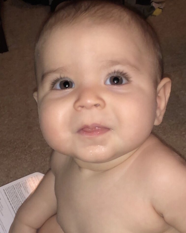 BeckyMartinez71's tweet photo. That face tho!!!!!! 💕💕💕 I fall deeper and deeper IN LOVE with him EVERYDAY!!! #NanasHeart #Grandson #WrappedAroundHisFinger https://t.co/YNueM3SA35