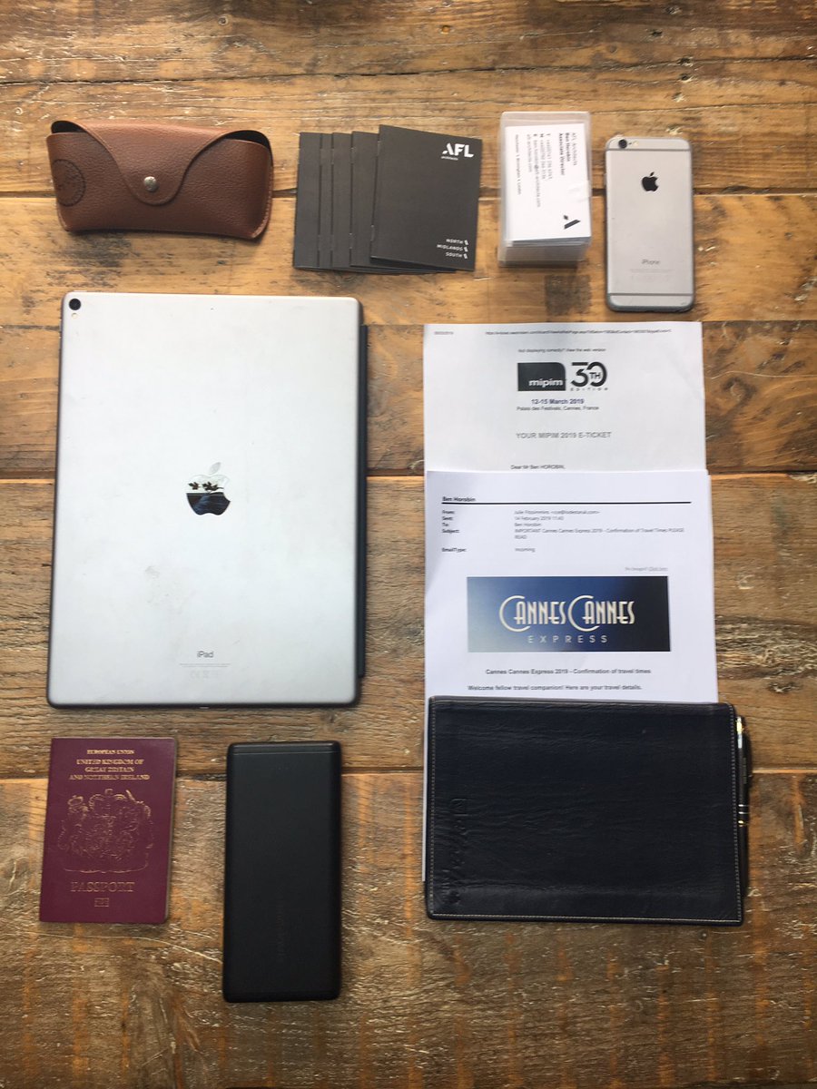 That’s it all packed for #MIPIM2019 next stop #cannescannesexpress tomorrow. <a href="/AFLArchitects/">AFL Architects</a> #architecture #interiordesign #networkingmarathon #watchthisspace