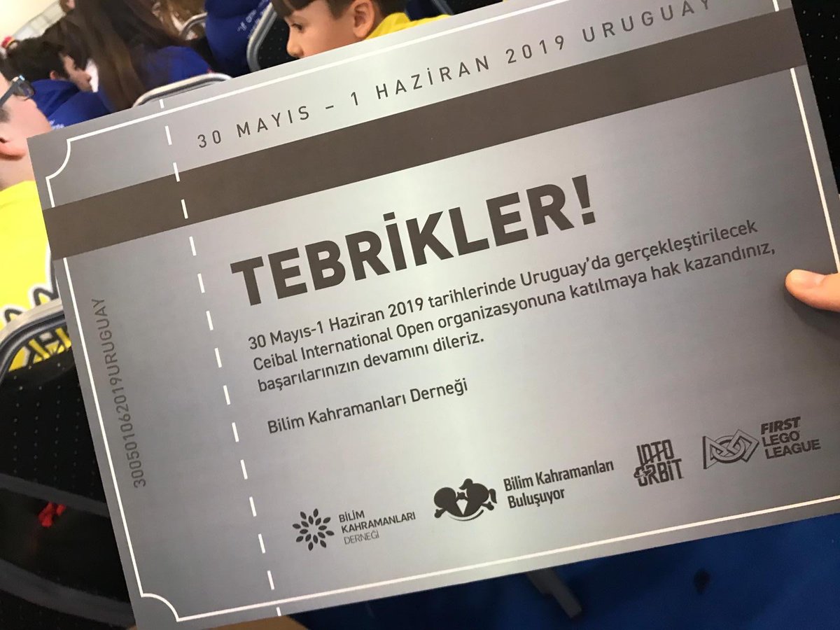 Tebrikler <a href="/robotrakspace/">Robotrak-Space</a> 👏🏼👏🏼Robotik Takımımız İzmir Ulusal FLL Turnuvasında gösterdiği performans ile Uruguay’da gerçekleştirilecek Ceibal International Open organizasyonuna katılmaya hak kazanmıştır 🇹🇷🏆🏅👏🏼 Takımımızı, koçumuzu ve emeği geçen tüm öğretmenlerimizi kutluyoruz 👏🏼