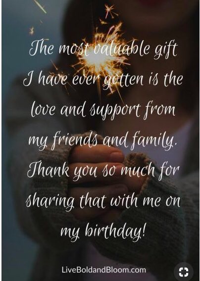 Thank you for the wonderful bday wishes &amp; thoughtful messages. I am blessed!
