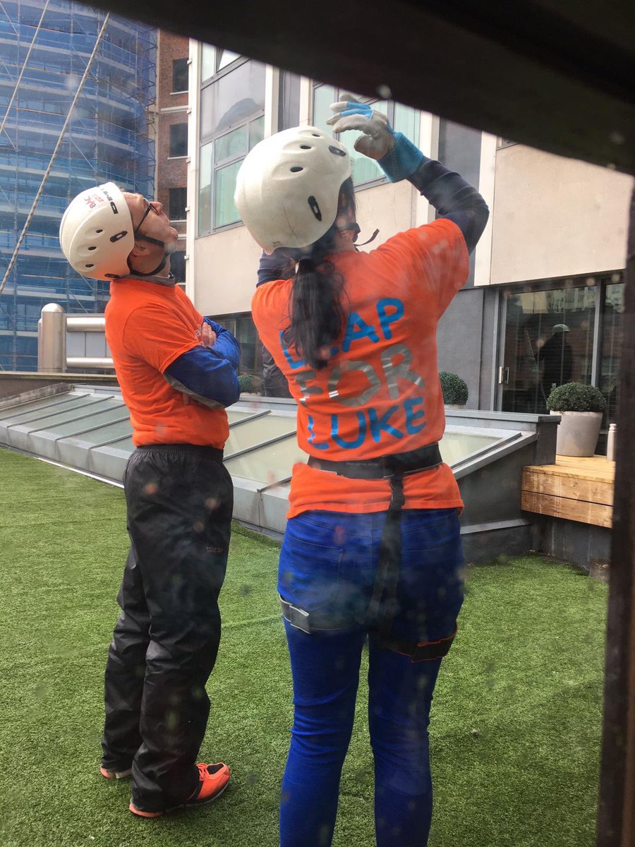 Clairelohanlon's tweet photo. A wobbly start for my @MDUK_News #abseil down @europahotel but was determined come rain, hail, or snow which worked out well since we got rain, hail & snow. Thank you to the #LeapForLuke team & @JulieH_MDUK 🤣👍🙈🧗♂️❄️ #LeapForLuke #MakeEverydayCount
https://t.co/yLpR6p3HPn https://t.co/im7ogM65fw