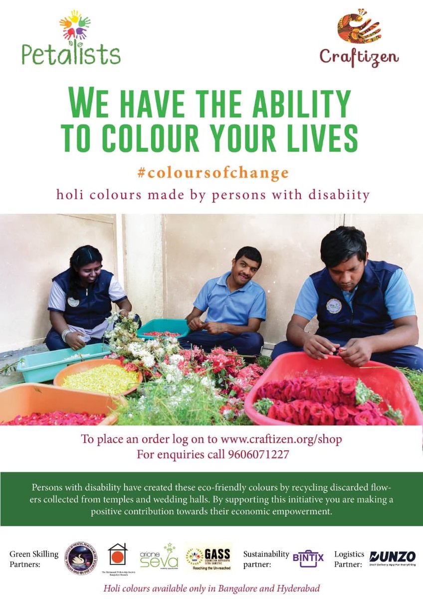 WFRising's tweet photo. Eco-friendly colors for #Holi2019
#coloursofchange https://t.co/lVknQ3w1F5