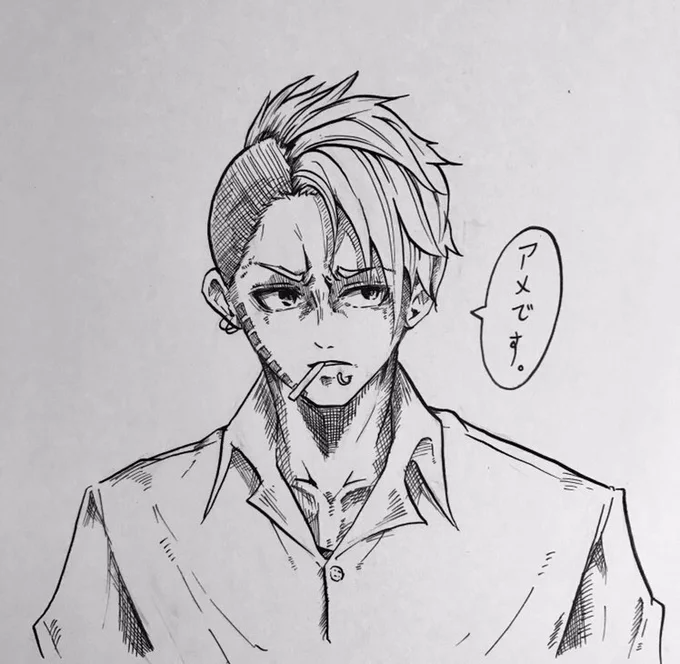 誕生日イラスト描けなかったので
ペン練習のついでに

がぶとさんの才剛くん
描きました!
一度描いてみたかった

@GavucChi 