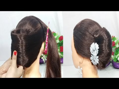 French Bun Hairstyles  French Roll for Indian Girls  K4 Fashion