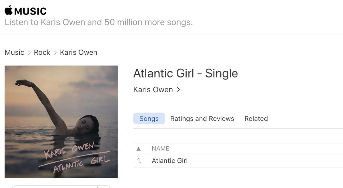 #Atlanticgirl is on <a href="/AppleMusic/">Apple Music</a> !
#newmusic #altpop #indiepop #80svibez