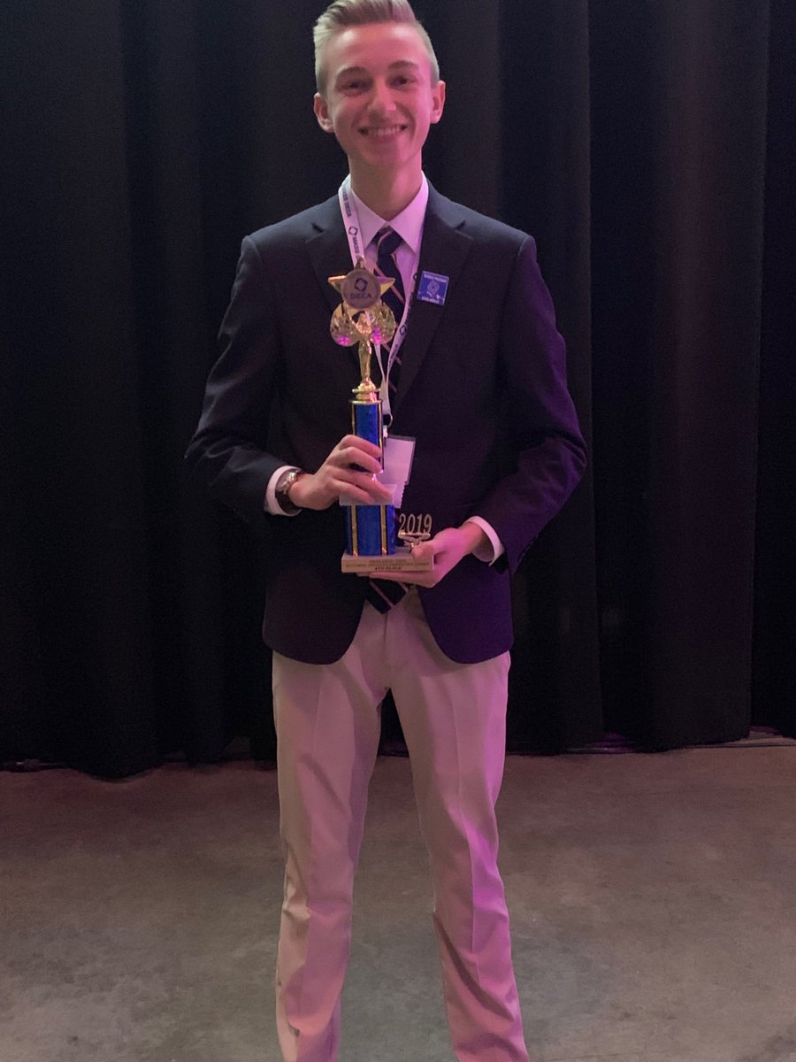 Congrats to Walker Penfield! 4th place BSM and newly elected MA DECA State Officer! #NipmucDECA