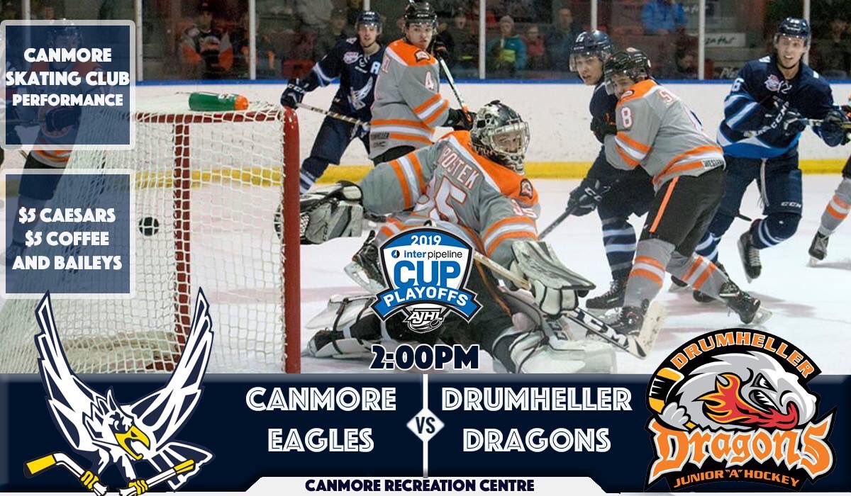 canmoreeagles's tweet photo. It’s GAMEDAY! The playoff series swings home to #Canmore today! The Eagles take on the @drumdragons for a 2:00pm puck drop.
Skip the line, choose your seats, and reduce ticket waste by purchasing your tickets online:
https://t.co/CP5EbpQyPj https://t.co/kXKKwuEefu