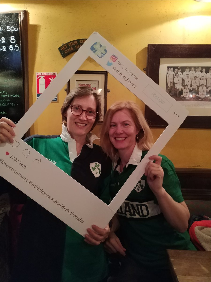 Irish_in_France's tweet photo. Ready to cheer on the Boys in Green #IREvFRA #SixNations2019 #Meetup @Irish_in_France with @NetworkIrlande #Corcorans #Bastille 🇮🇪🇫🇷 https://t.co/iAh7D792Tg