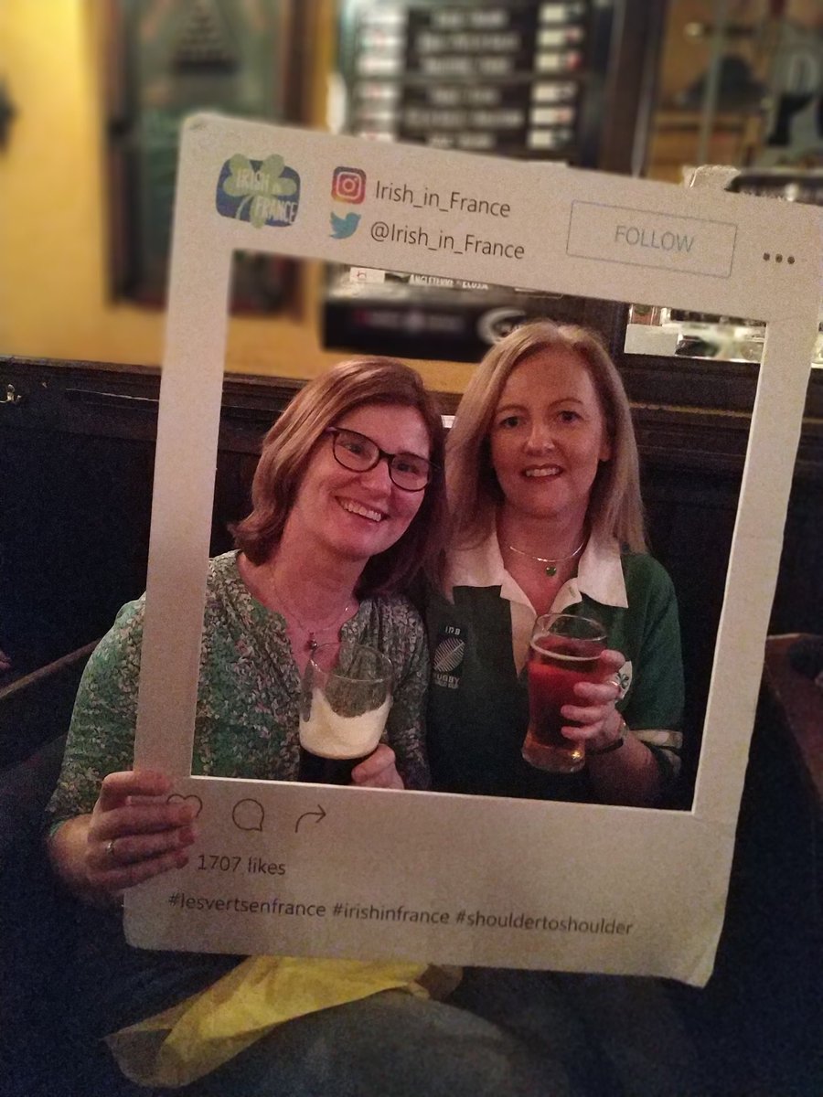 Irish_in_France's tweet photo. Ready to cheer on the Boys in Green #IREvFRA #SixNations2019 #Meetup @Irish_in_France with @NetworkIrlande #Corcorans #Bastille 🇮🇪🇫🇷 https://t.co/iAh7D792Tg