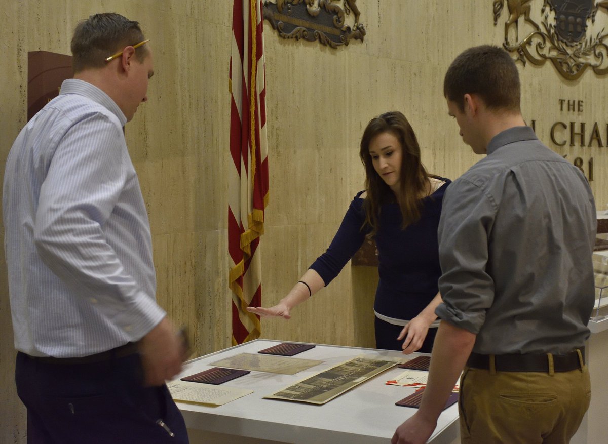 PHMC's tweet photo. Stay tuned! In honor Charter Day, we are taking over the @visitPA #Instagram account. Keep an eye out for #bts content & fascinating Charter facts. @StateMuseumPA, the Charter's temp. home, is open from noon to 5 p.m. today. #SeePennCharter #visitPA #PAHappySnaps #PAHappyHost https://t.co/rRLajAUS0N