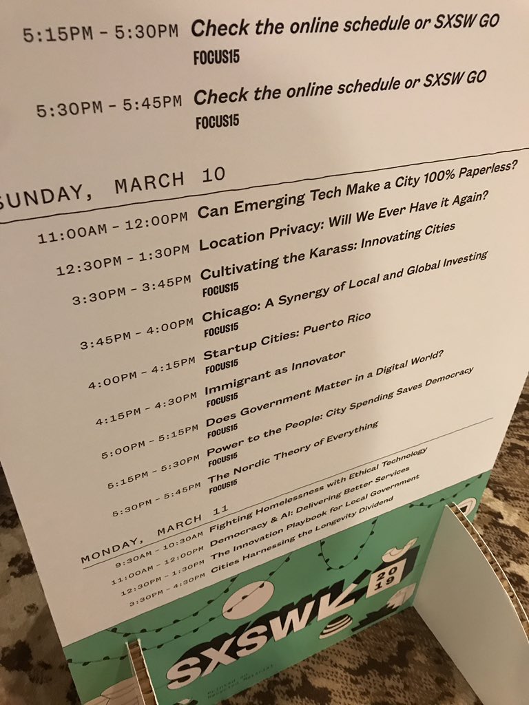 Last year <a href="/AustinTech/">Austin Tech Week</a> worked with <a href="/austintexasgov/">City of Austin</a> to reduce reliance on paper forms in three departments. Can't wait to see what work Dubai is doing on this same paperless goal! #ATAatSXSW #sxsw2019